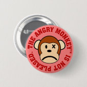 Ik ben niet blij met uw prestaties ronde button 5,7 cm (Voorkant /achterkant)