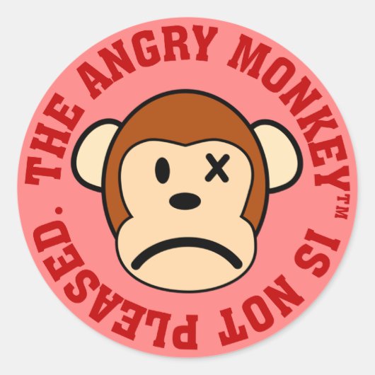 Ik ben niet blij met uw prestaties ronde sticker (Voorkant)