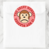 Ik ben niet blij met uw prestaties ronde sticker (Tas)