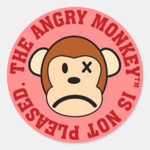 Ik ben niet blij met uw prestaties ronde sticker