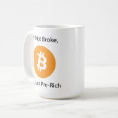 Ik ben niet blut, ik ben gewoon pre-rijk koffiemok (Voorkant links)