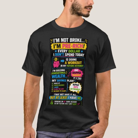 Ik ben niet blut T-shirt (Voorkant)