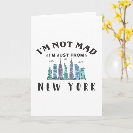 Ik ben niet boos dat ik uit New York kom. Kaart (Gele Bloem)