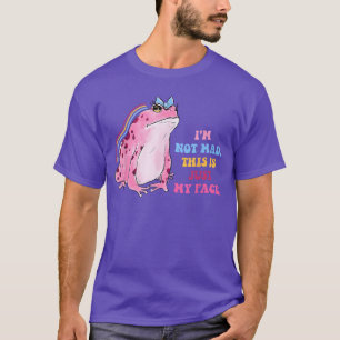 Ik ben niet boos, dat is gewoon mijn gezicht Frog T-shirt