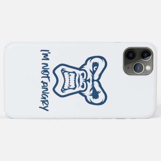 Ik ben niet boos, de aap Case-Mate iPhone case (Achterkant (horizontaal))