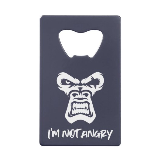 Ik ben niet boos, de aap creditkaart flessenopener (Voorkant)