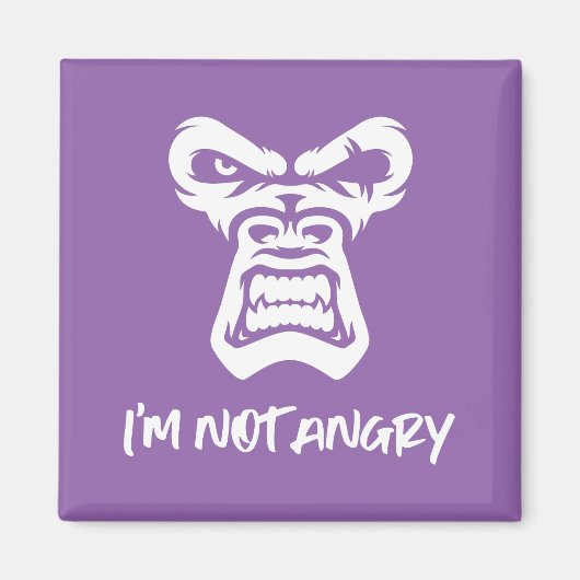 Ik ben niet boos, de aap magneet (Voorkant)