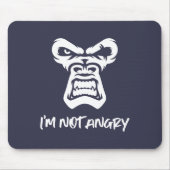 Ik ben niet boos - de aap muismat (Voorkant)