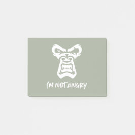 Ik ben niet boos, de aap post-it® notes