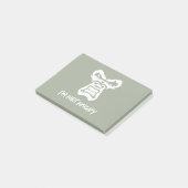 Ik ben niet boos, de aap post-it® notes (Schuin)