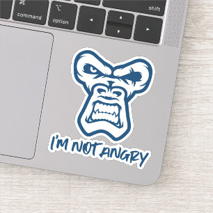 Ik ben niet boos - de aap sticker