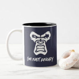 Ik ben niet boos, de aap tweekleurige koffiemok
