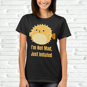 Ik ben niet boos, gewoon opgeblazen t-shirt