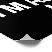 Ik ben niet bossy, ik ben agressief nuttig poster (Hoek)