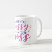 Ik ben niet Bossy, ik ben de baas Koffiemok (Voorkant rechts)