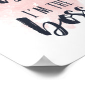 Ik ben niet Bossy, ik ben de baas | Typografie-cit Poster (Hoek)