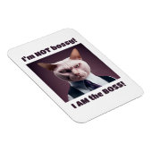 Ik ben niet Bossy, ik ben de boss - Funny Boss Cat Magneet (Rechterzijde)