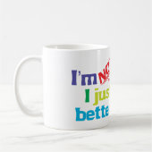 Ik ben niet bossy. koffiemok (Links)