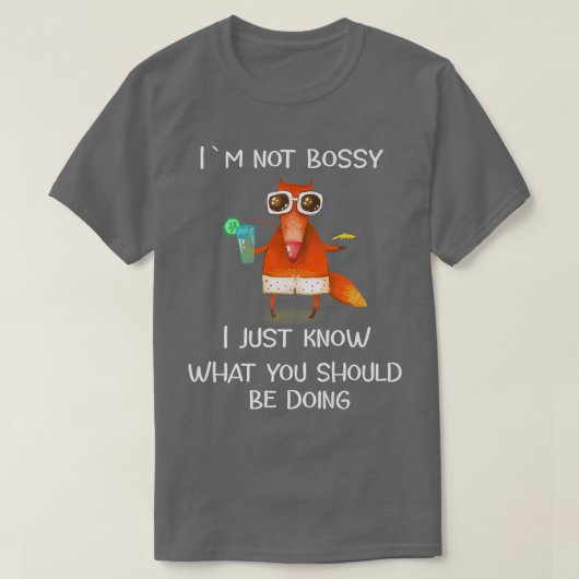 Ik ben niet Bossy T-shirt (Design voorkant)