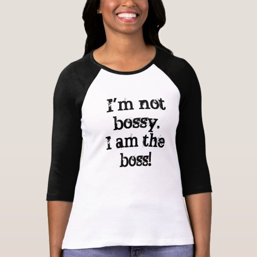 Ik ben niet Bossy. T-shirt (Voorkant)