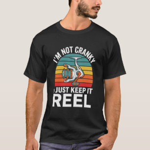 Ik ben niet chagrijnig, ik doe het gewoon echt Vis T-shirt