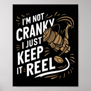 Ik ben niet chagrijnig, ik hou het visgrappig en r poster