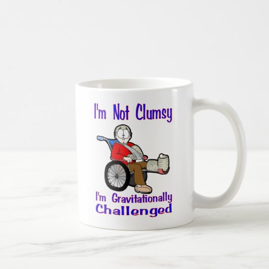 Ik ben niet Clumsy Koffiemok (Rechts)