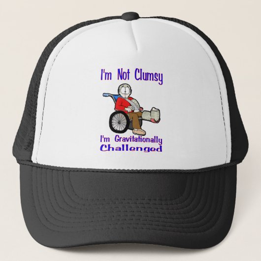 Ik ben niet Clumsy Trucker Pet (Voorkant)