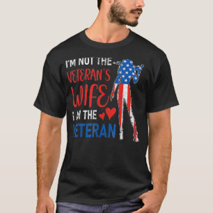 Ik ben niet de Amerikaanse vlag van de Veteraan. T-shirt