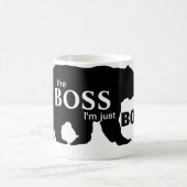 Ik ben niet de Boss Just Bossy Grizzly Beer Silhou Koffiemok (Center)