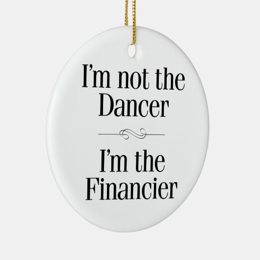 Ik ben niet de danseres keramisch ornament (Rechts)