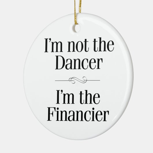 Ik ben niet de danseres keramisch ornament (Links)