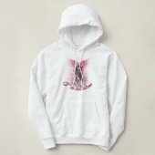 Ik ben niet de enige die tegen borstkanker vecht hoodie (Design voorkant)