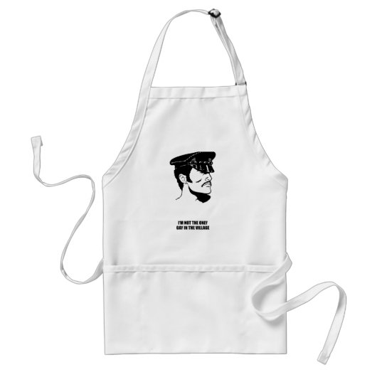 Ik ben niet de enige homo in het dorp standaard schort (Voorkant)