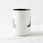 Ik ben niet de enige op het meer mok (Midden)