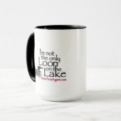 Ik ben niet de enige op het meer mok (Voorkant links)