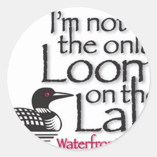 Ik ben niet de enige op het meer ronde sticker