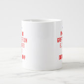 Ik ben niet de grootste persoon… grote koffiekop (Voorkant)