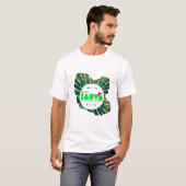 Ik ben niet de kerstman met Monstera-Planten T-shirt (Voorkant volledig)
