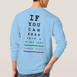 Ik ben niet de laatste oogkaart - LS Sport-Tek Run T-shirt
