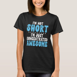 Ik ben niet de Short im enkel geconcentreerde gewe T-shirt