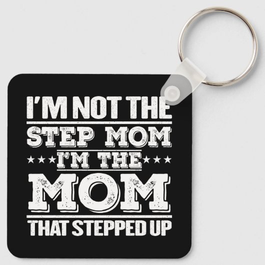 Ik ben niet de slappe moeder die ik ben. sleutelhanger (Achterkant)