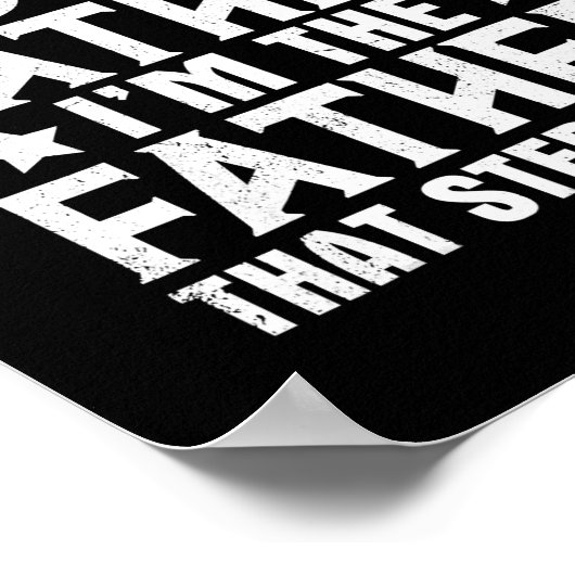 Ik ben niet de Stap Vader die de gelukkige vader h Poster (Hoek)