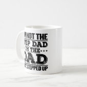 Ik ben niet de stiefvader, ik ben de vader - Grapp Koffiemok (Voorkant links)