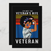 Ik ben niet de vrouw van de Veteraan.. ik ben de v Kaart (Voorkant / Achterkant)