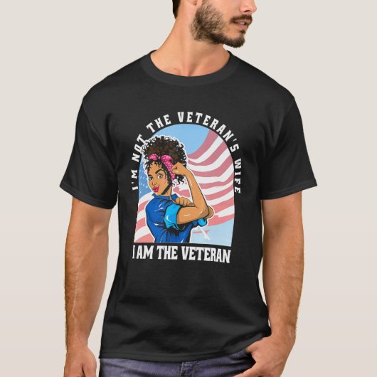 Ik ben niet de vrouw van de Veteraan.. ik ben de V T-shirt (Voorkant)
