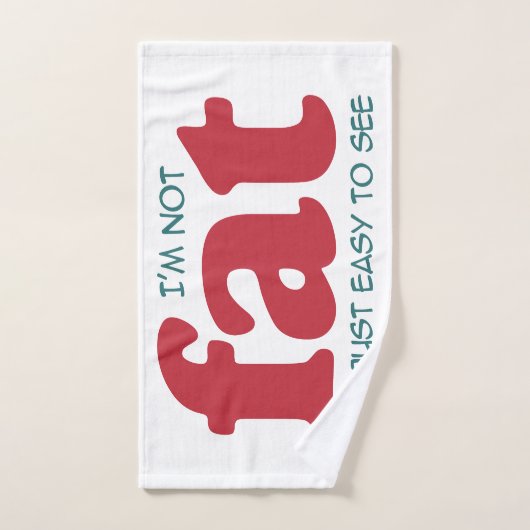 Ik ben niet dik bad handdoek (Handdoek)