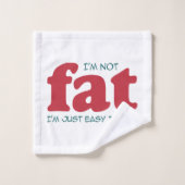 Ik ben niet dik bad handdoek (Wasdoekje)