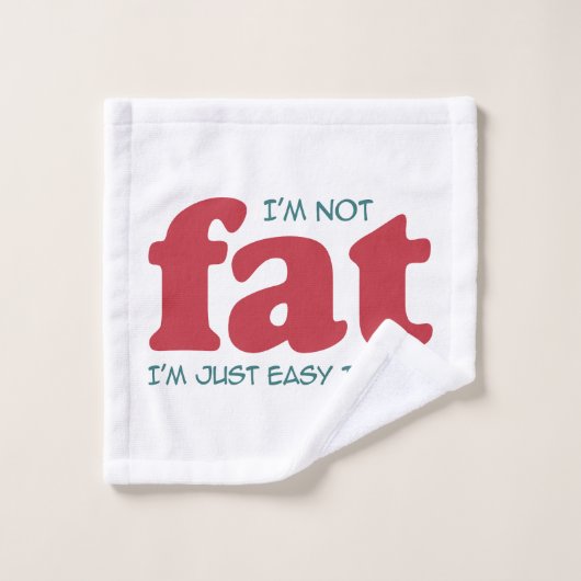 Ik ben niet dik bad handdoek (Wasdoekje)