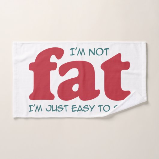 Ik ben niet dik bad handdoek (Handdoek)